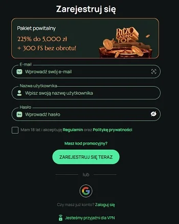 ritzo-casino-rejestracja-1